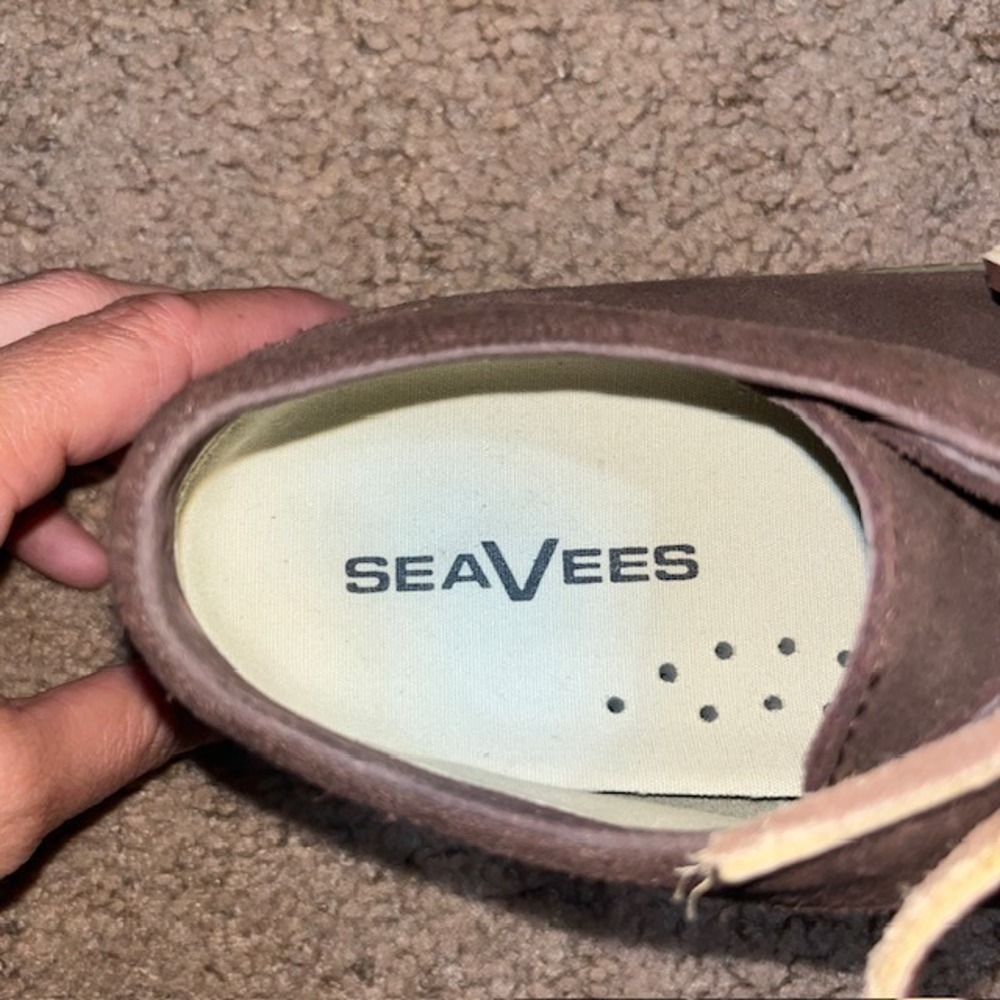 SeaVees Hayward Moc Platform Sneakers Suede Lace Up Brown 7.5 - Picture 8 of 11